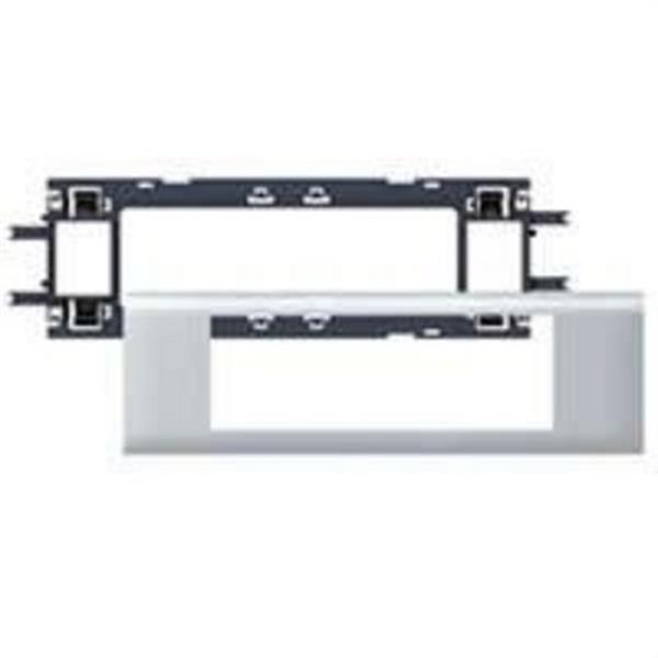 LEGRAND 011206 Adaptador MOSAIC aluminio 6 módulos T/65mm
