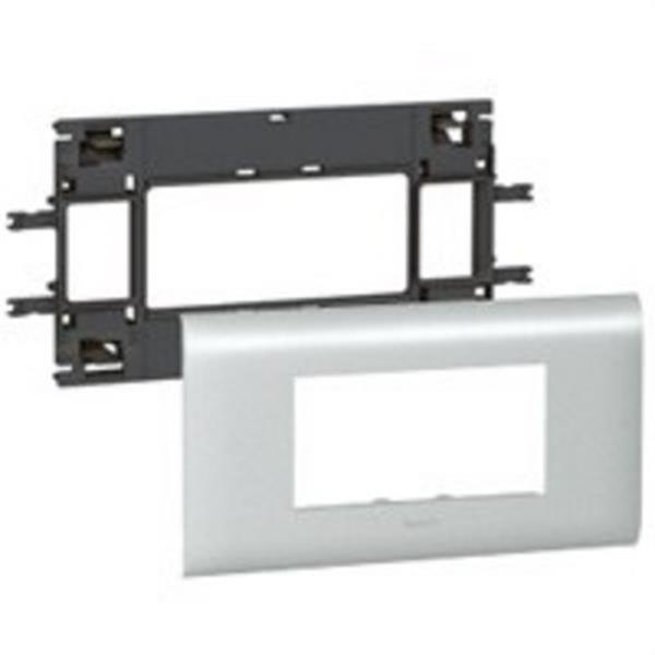 LEGRAND 011214 Adaptador MOSAIC aluminio 4 módulos T/85mm