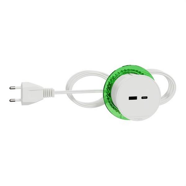 SCHNEIDER ELECTRIC INS44008 Base escritorio 1 USB A y C blanco