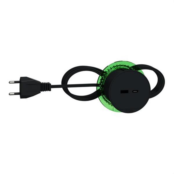 SCHNEIDER ELECTRIC INS44009 Base escritorio 1 USB A y C antracita