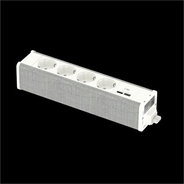 SCHNEIDER ELECTRIC INS44234 Módulo 4 schuko + USB A y C blanco / aluminio