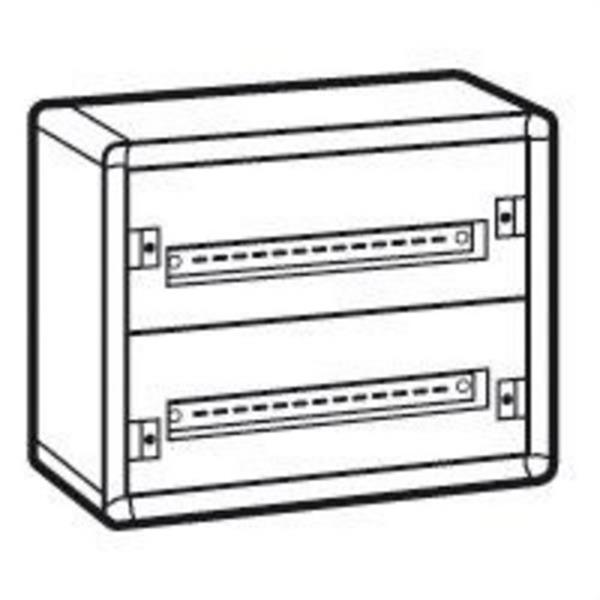 LEGRAND 020002 Caja XL3 160 superficie metal 2 filas