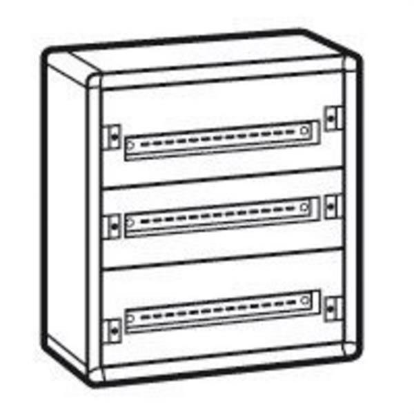 LEGRAND 020003 Caja XL3 160 superficie metal 3 filas