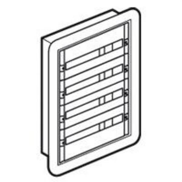 LEGRAND 020014 Caja XL3 160 empotrar metal 4 filas