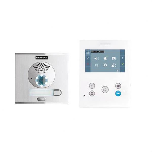 FERMAX 94511 Kit video placa CITY y monitor VEO-XS WIFI DUOX PLUS 1L con pantalla 4,3? en plástico ABS d