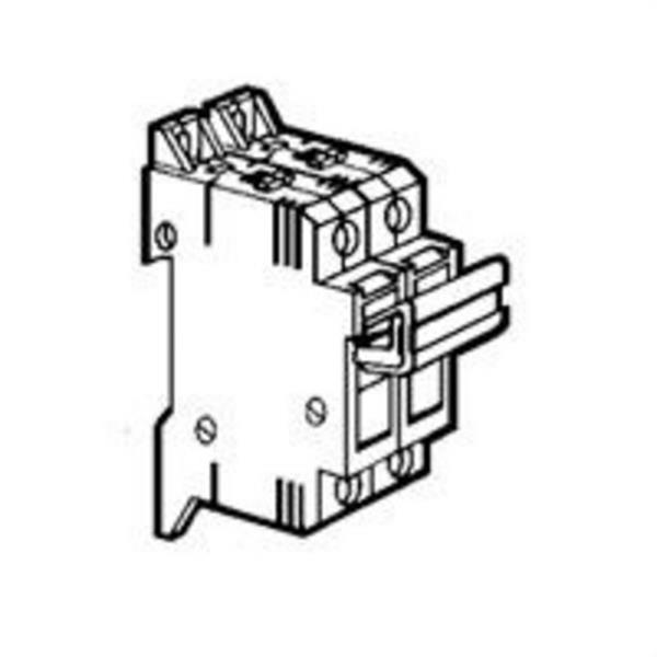 LEGRAND 021402 Base fusible seccionable T0 fijación tornillo rail 2 módulo