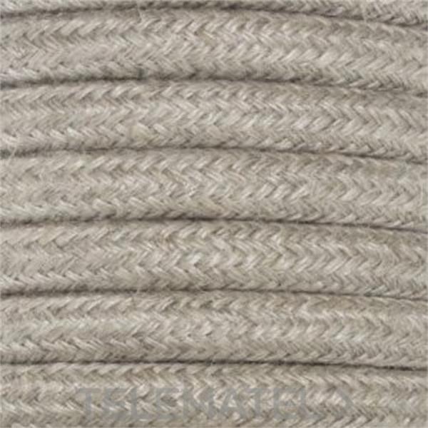 ALVICO BRO-023HES Cable redondo trenzado textil 2x0,75mm hessian