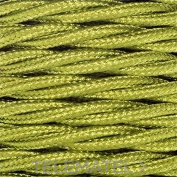 ALVICO BRO-023OLI Cable redondo trenzado textil 2x0,75mm verde oliva