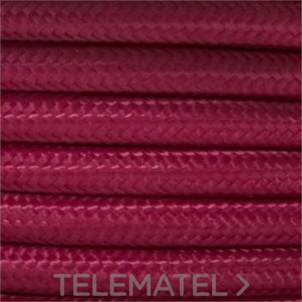 ALVICO BRO-023PP Cable redondo trenzado textil 2x0,75mm poly pink25