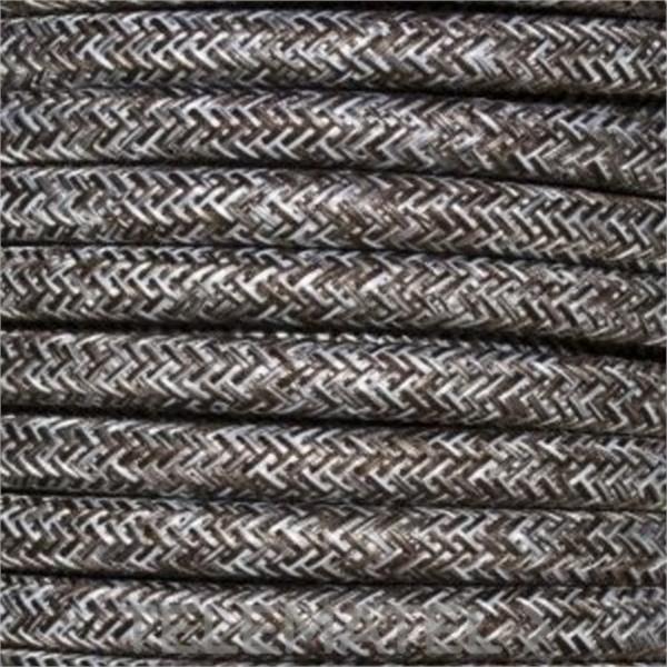 ALVICO BRO-023UB Cable redondo trenzado textil 2x0,75mm uniform brown
