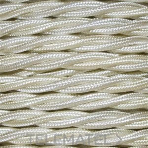 ALVICO BTWP-353CRE Cable trenzado PVC 2x0,75mm crema