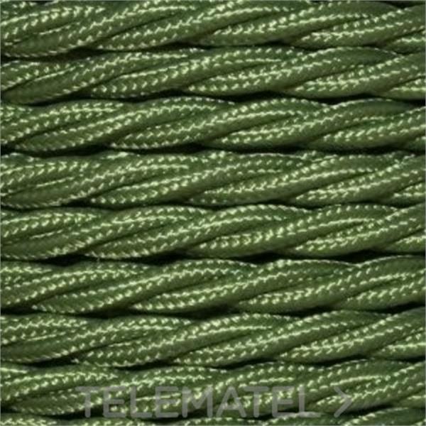 ALVICO BTWP-353CYP Cable trenzado 2x0.75mm verde ciprés