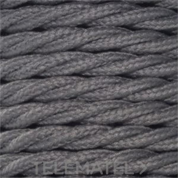 ALVICO BTWP-353DUS Cable trenzado PVC 2x0,75mm gris oscuro