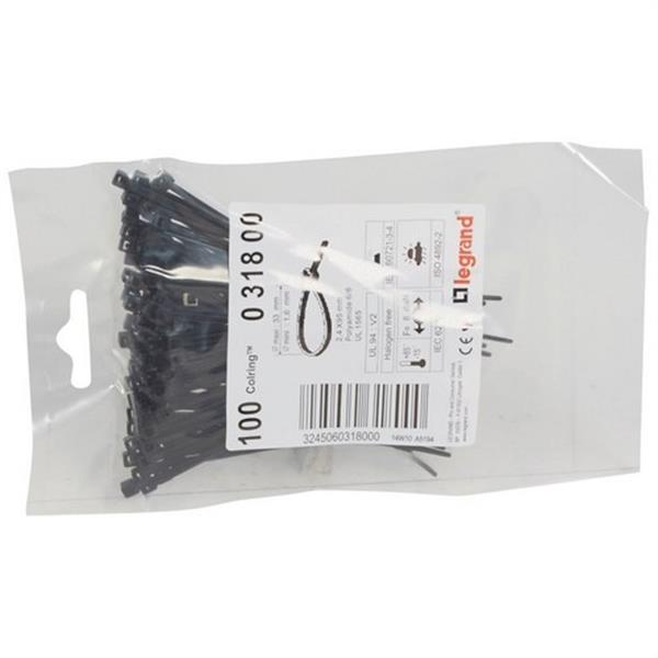 LEGRAND 031800 Collarín negro 2,4x95mm