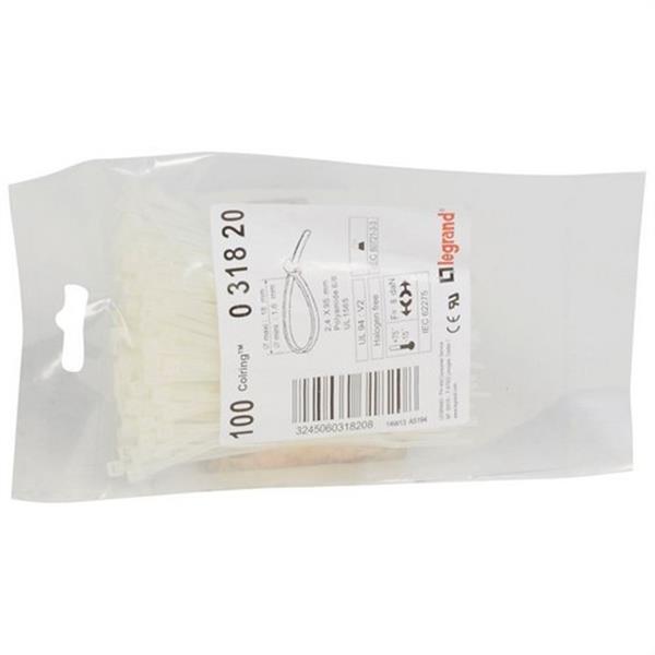 LEGRAND 031820 Collarín blanco 2,4x95mm
