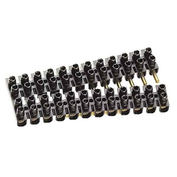 LEGRAND 034253 Regleta SUPREM 12 bornas PVC negra 6mm