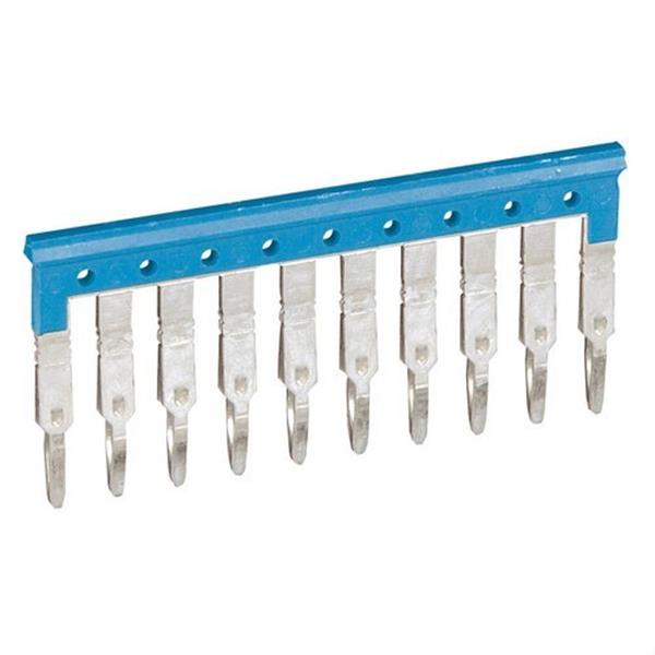 LEGRAND 037500 Peine 10 bornas paso 5mm azul