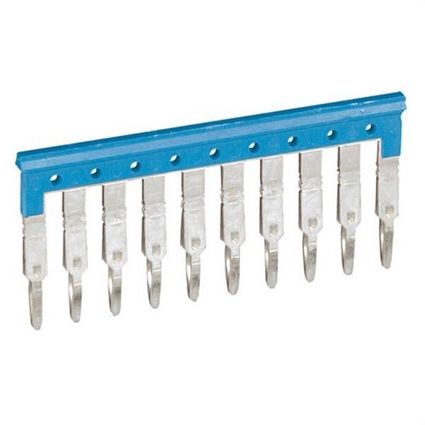 LEGRAND 037503 Peine 10 bornas paso 6mm azul