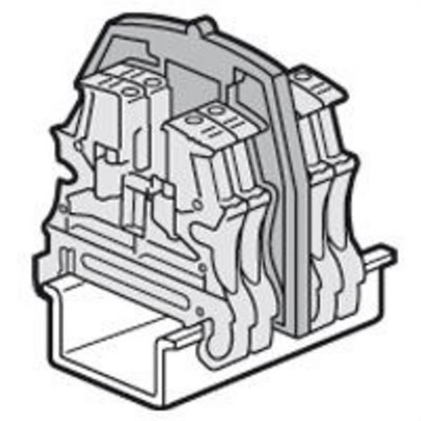 LEGRAND 037562 Placa separadora 2 entrada 2 salidas 6mm paso