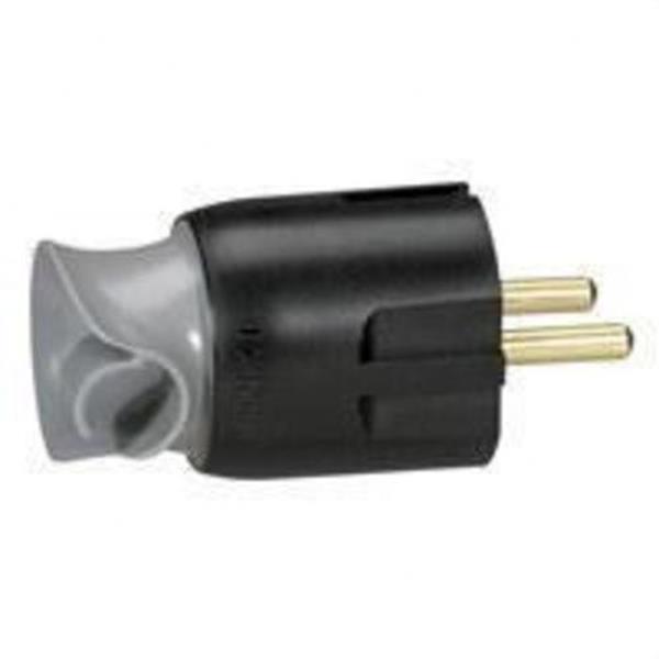 LEGRAND 050173 Clavija 2P + TT 16A rotativa GSB negro