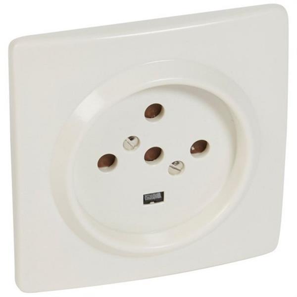 LEGRAND 055457 Base 4P + TT 20A 380V ALVEOLO protección 95x95