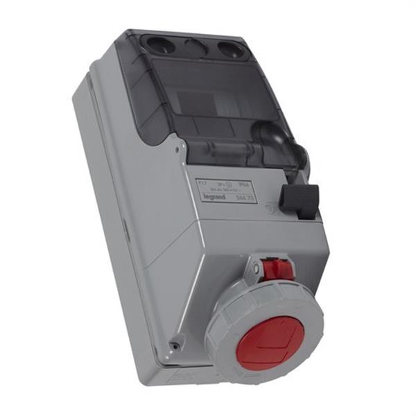 LEGRAND 056673 Combinación toma enclavamiento 3P + TT 32A 400V IP66