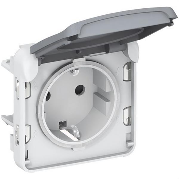 LEGRAND 069571 Toma 2P + TT E/S plexo gris