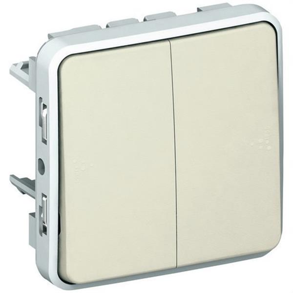 LEGRAND 069625 Conmutador doble plexo E/S blanco