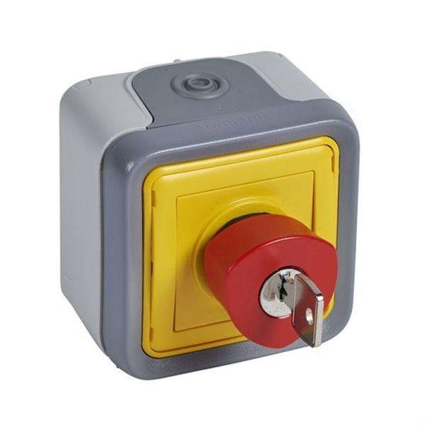 LEGRAND 069728 Pulsador emergencia llave superficie plexo