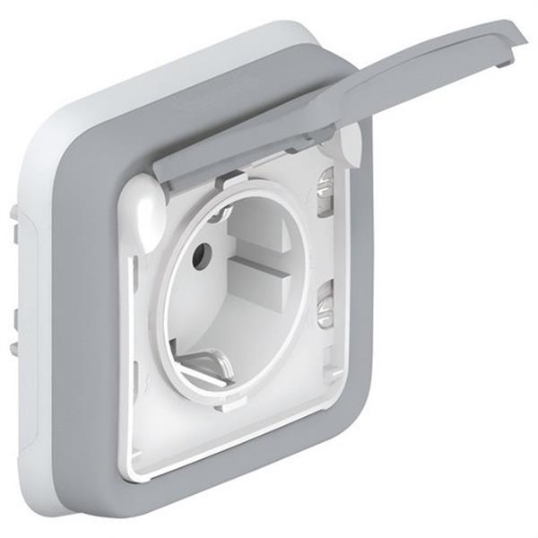 LEGRAND 069833 Mecanismo empotrar 2P + TT plexo gris