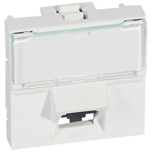 LEGRAND 076503 Toma RJ45 categoría 6 FTP 2 módulos blanco 45