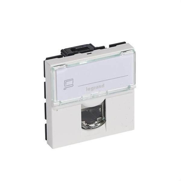 LEGRAND 076564 Toma RJ45 categoría 6 UTP 2 módulos blanco