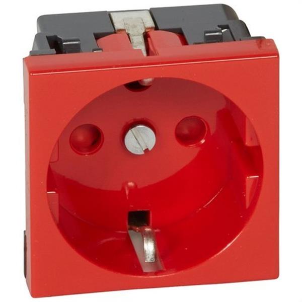 LEGRAND 077214 Toma 2P + TT lateral con obturador MOSAIC-II