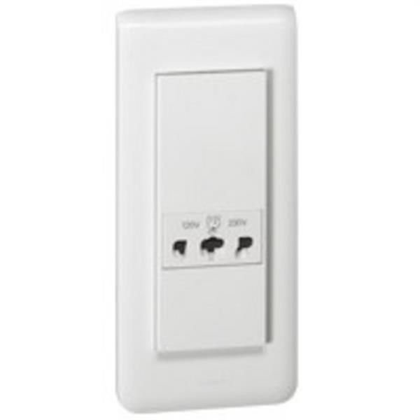 LEGRAND 077586 Toma MOSAIC bipolar afeitadora blanco
