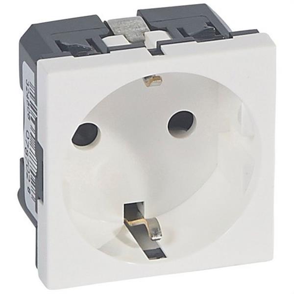LEGRAND 078702 Toma 2P + TT SCHUKO 2 módulos blanco