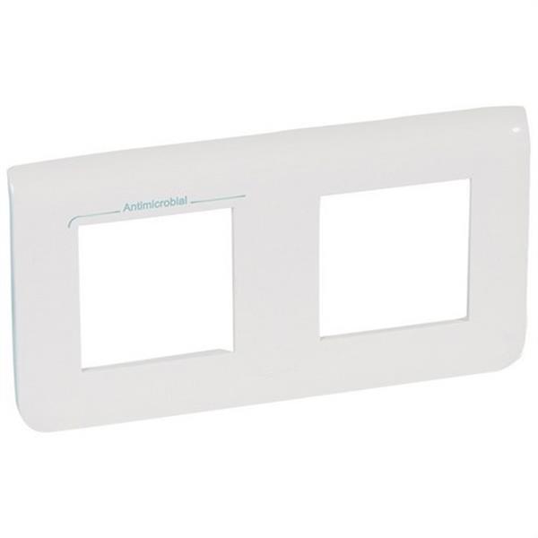 LEGRAND 078725 Placa 2x2 módulos horizontal blanco