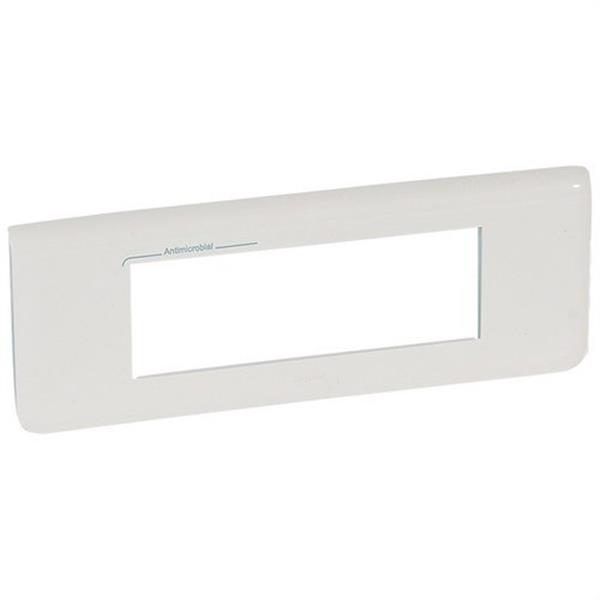 LEGRAND 078726 Placa 6 módulos horizontal blanco