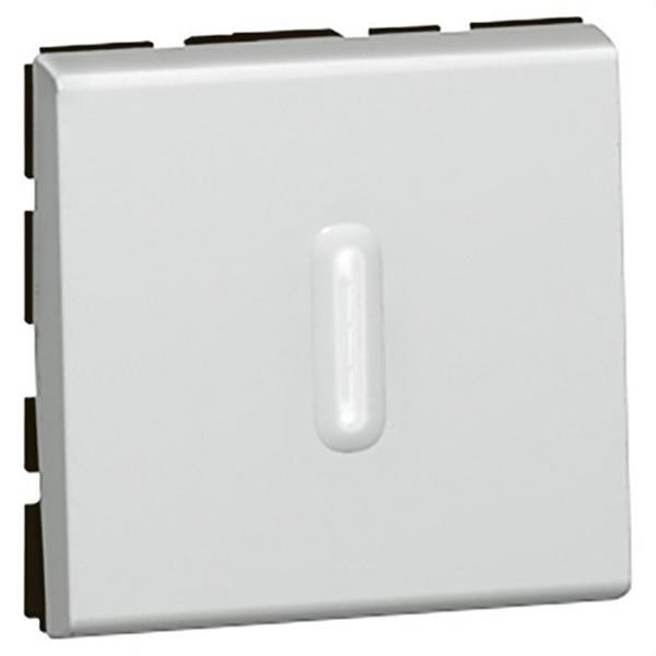 LEGRAND 079212 *CONMUTADOR VISOR MOSAIC-II 10AX 2 MÓDULOS ALUMINIO
