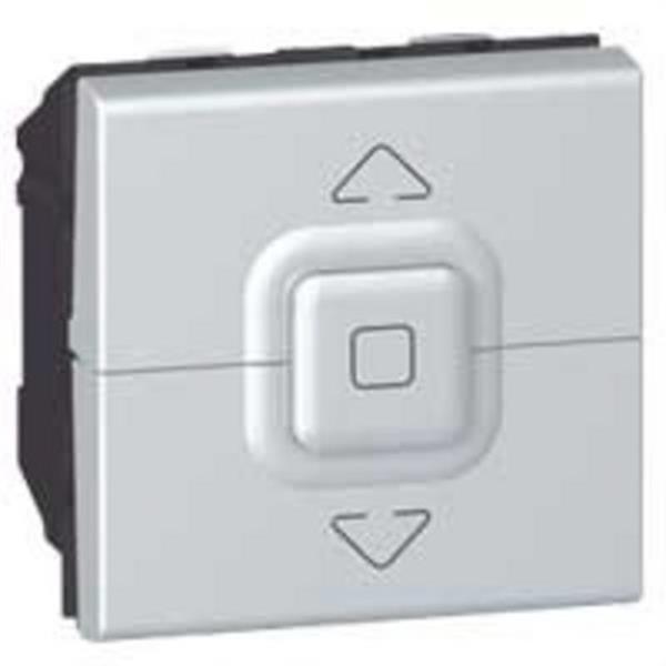 LEGRAND 079226 Interruptor persiana MOSAIC-II 2 módulos aluminio