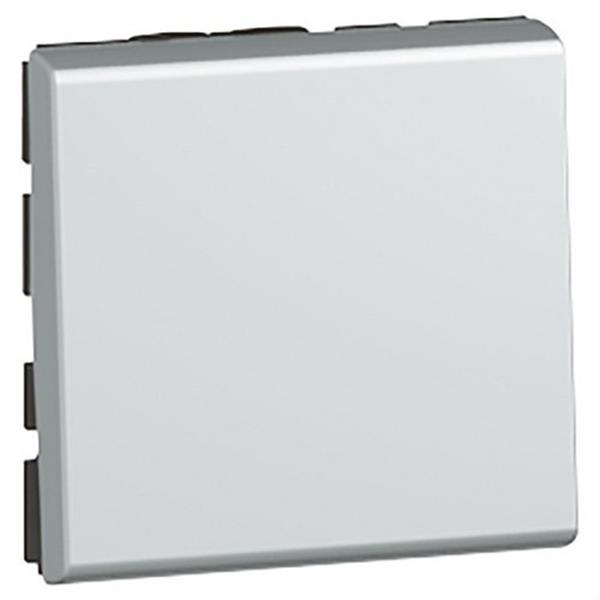 LEGRAND 079240 *PULSADOR MOSAIC-II 6A 2 MÓDULOS ALUMINIO