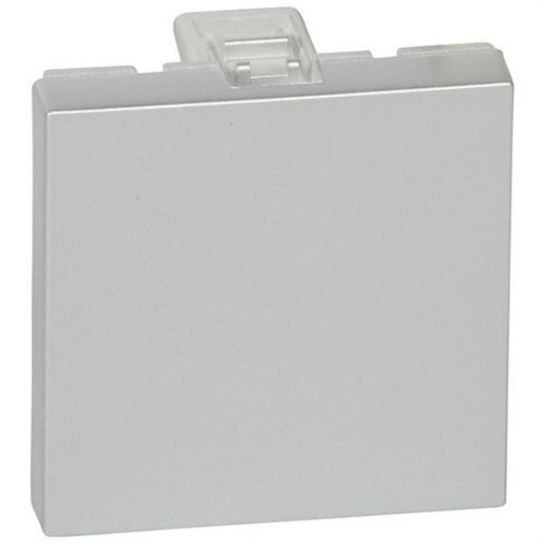 LEGRAND 079280 Tapa ciega 2 módulos MOSAIC-II aluminio