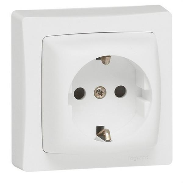 LEGRAND 086031 Mecanismo toma 2P + TT con obturador protección OTEO