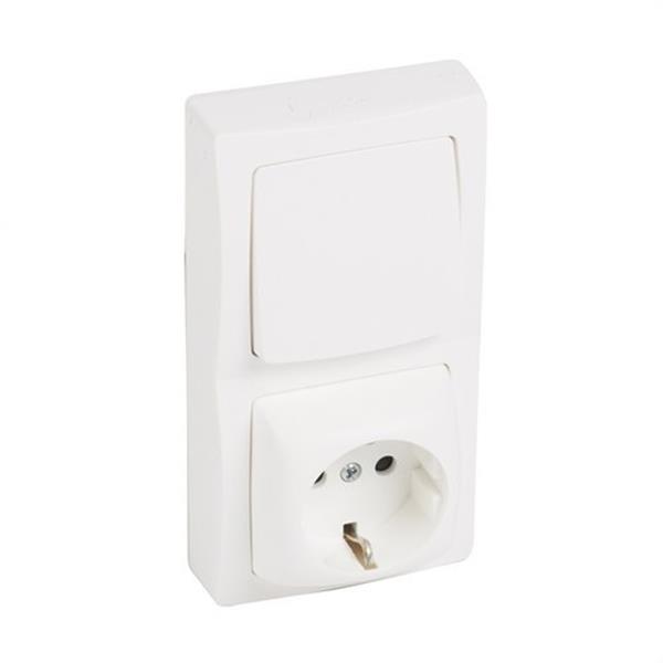 LEGRAND 086067 Mecanismo conmutador 2P + TT lateral serie cuadrada OTEO