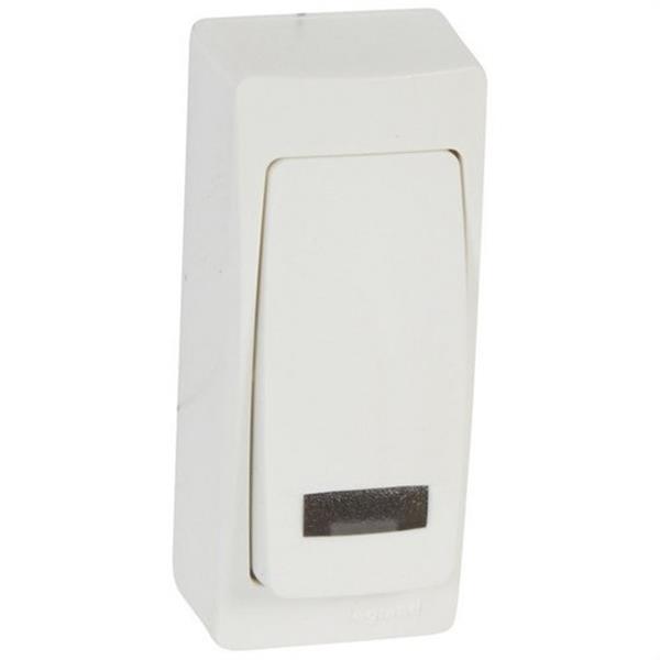 LEGRAND 086088 Mecanismo pulsador 6A luminaria serie estrecha OTEO