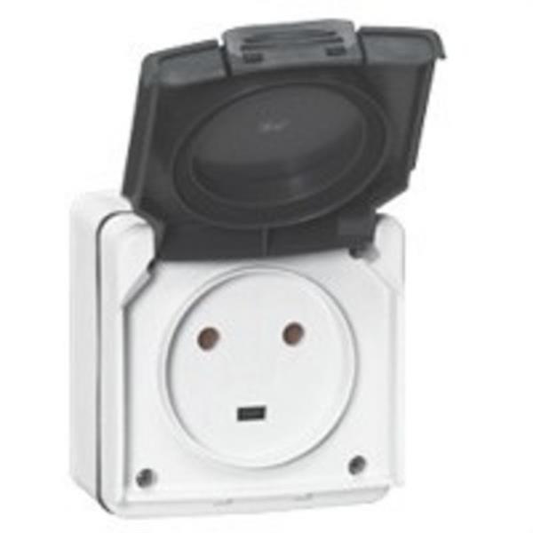 LEGRAND 091655 *Monobloc toma 2P + T-230V plexo 55