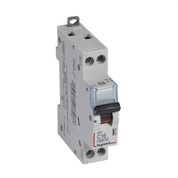 LEGRAND 407728 Magnetotérmico DX3 6/10kAP N C16 1 módulo