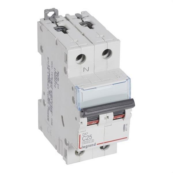 LEGRAND 407758 Magnetotérmico DX3 6/10kA-CP + N 25A