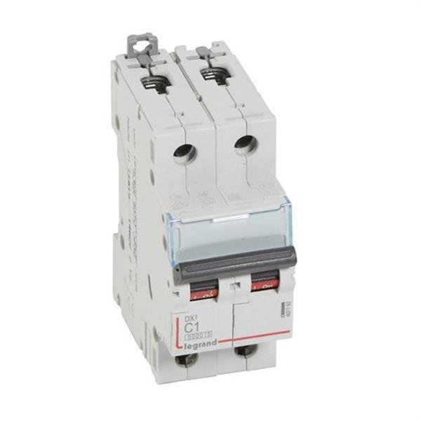 LEGRAND 407792 Magnetotérmico DX3 6/10kA-C 2P 1A