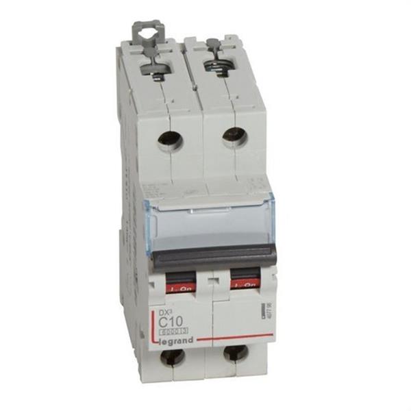 LEGRAND 407798 Magnetotérmico DX3 6/10kA-C 2P 10A