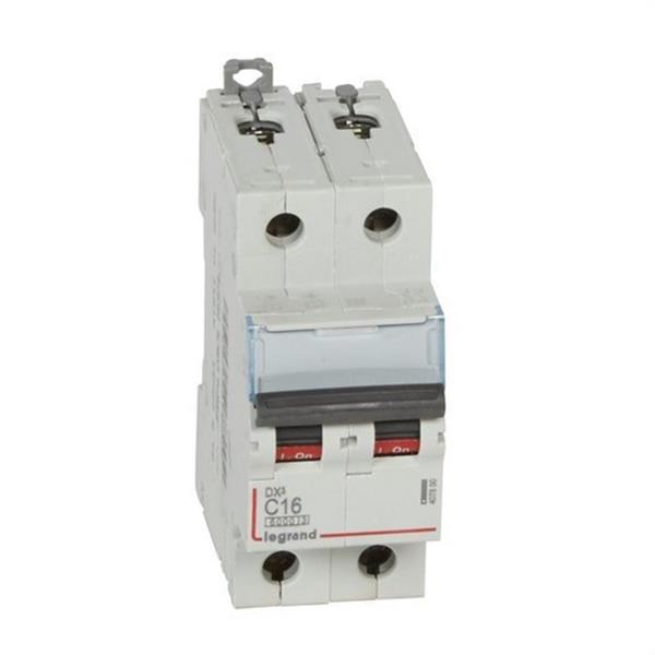 LEGRAND 407800 Magnetotérmico DX3 6/10kA-C 2P 16A